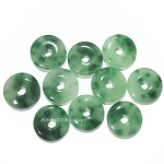 8x Jade Münzen dunkelgrün Ã˜20mm Schmuck DIY Zubehör